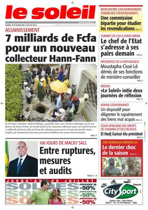 Edition du 14-15 juillet 2012