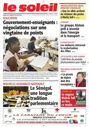 Edition du 28-29 juillet 2012