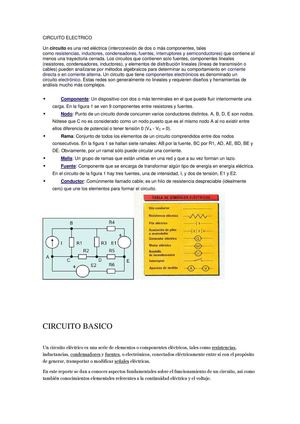 CIRCUITOS ELECTRICOS BASICOS