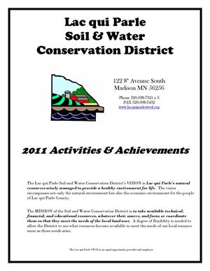 2011 Annual Report - Lac qui Parle Soil and Water Conservation District 