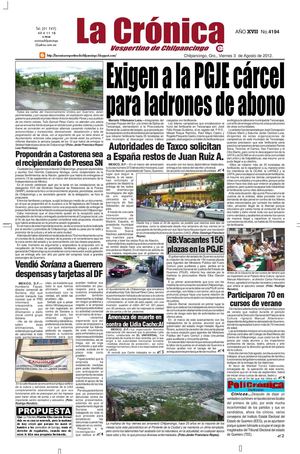 La Cronica 3 de agosto