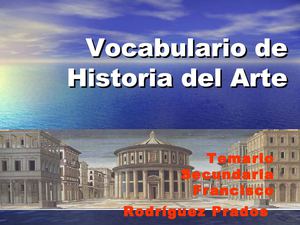 Vocabulario de Historia del Arte