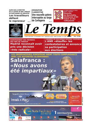 Le Temps d'Algérie Editions duLundi 06 aout 2012