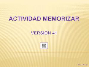 Actividad Memorizar XO