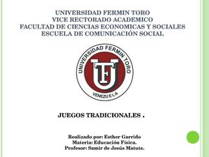 Juegos tradicionales Esther.