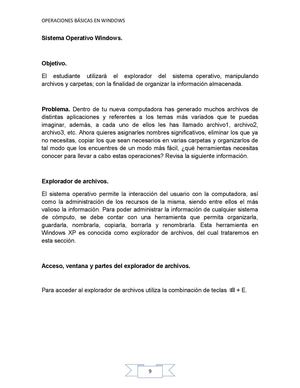 Operaciones básicas en Windows