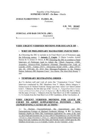 Certiorari JBC TRO August 3, 2012