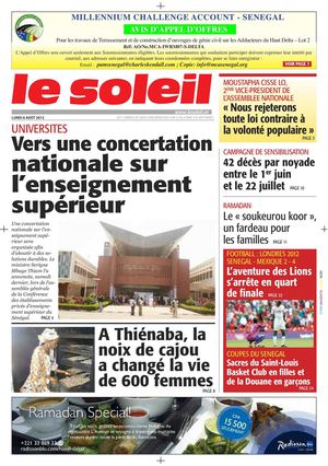 Edition du 6 août 2012