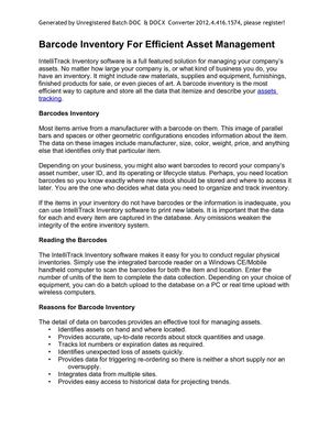 Barcode Inventory For Efficient Asset Management - Copy