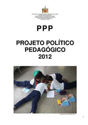 PPP da EMEB José Cataldi - 2012