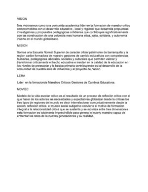 VISION,MISION,LEMA Y MOVIEC