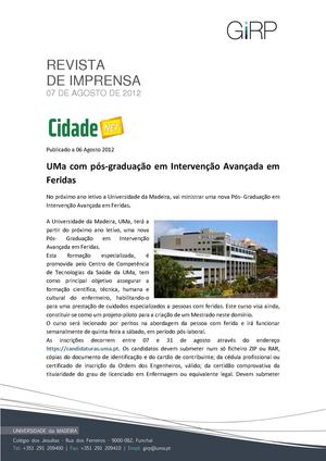 Revista de Imprensa de 07 Agosto de 2012