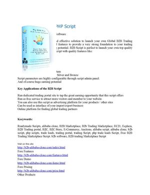 Alibaba Clone Script Best B2B Software