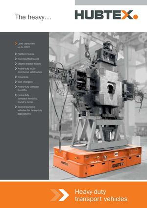 Каталог HUBTEX - техника для перевозки и обработки тяжелых грузов