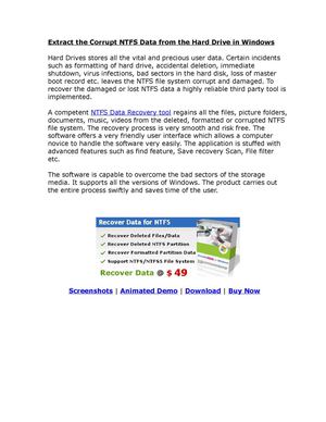 NTFS Data Recovery Software