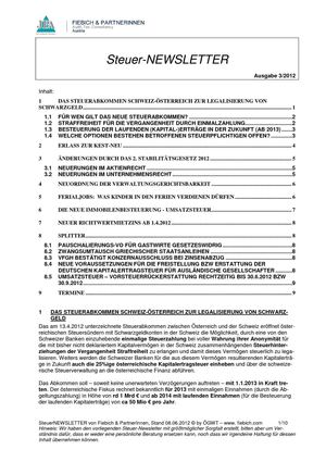 Newsletter Fiebich 2012 quarter3