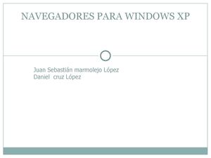 NAVEGADORES PARA WINDOWS XP