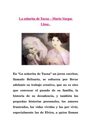 LA SEÑORITA DE TACNA