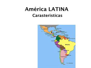 Características de América Latina