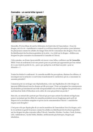 2012 04 22 Cannabis un serial killer ignoré