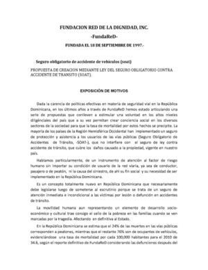 Anteproyecto de Ley SOAT