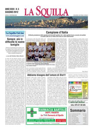 La Squilla - Anno XXXIX - n° 6 Giugno 2012