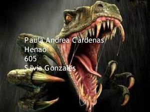 los dinosaurios-ingles