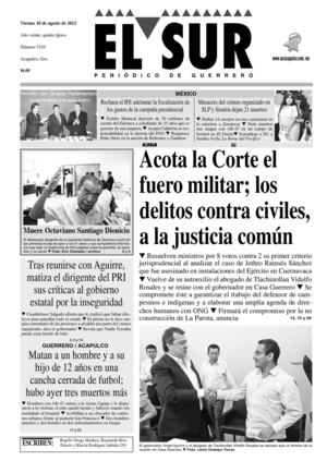 El Sur 10 de agosto de 2012