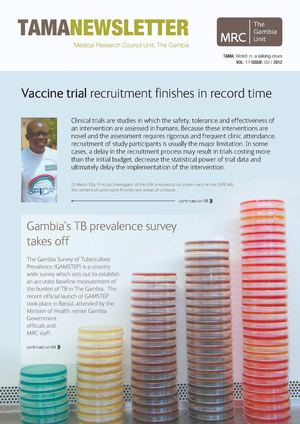 TAMA | MRC Unit, The Gambia Newsletter | Vol 11 | Issue 03 | 2012
