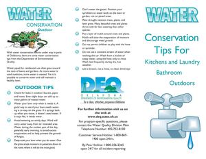 Water Conservation Tips - Oklahoma