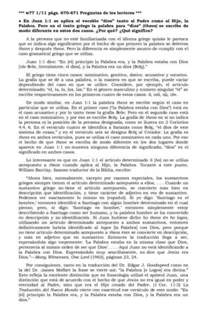 ¿Dice Juan 1:1, que Jesús (la Palabra o el Verbo) es "un" dios, o "El" Dios (supremo)?
