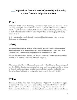 Impressions from Cyprus 2