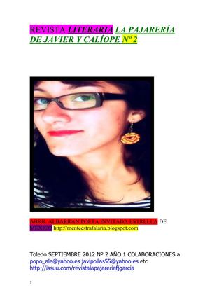 REVISTA LITERARIA LA PAJA-RERÍA DE JAVIER Y CALÍOPE NÚMERO 2