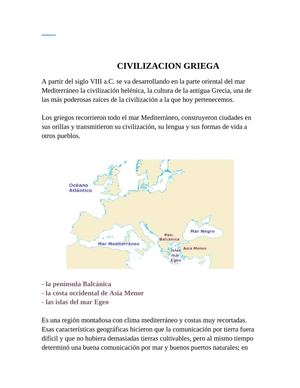 CIVILIZACION GRIEGA