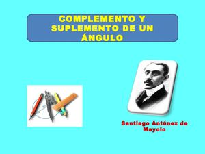 complemento y suplemento
