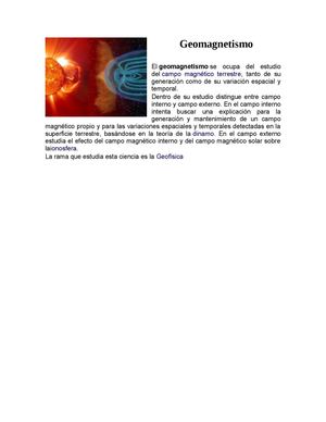 GEOMAGNETISMO