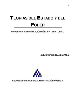 MODULO NUEVO - TEORÍAS DEL ESTADO Y PODER