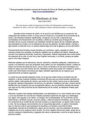 NO BLASFEMES AL AIRE