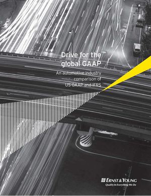 An automotive industry comparison of US GAAP and IFRS