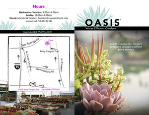 Oasis Water Efficient Gardens - San Diego, California  