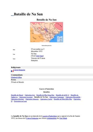 Bataille de Na San
