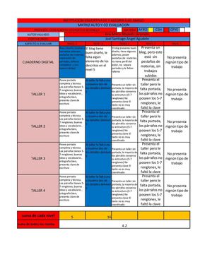cOEVALUACION Joel Angel  AFRO