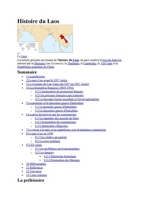 Histoire du Laos