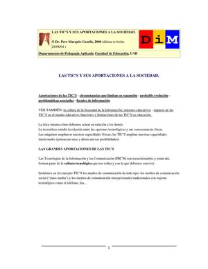 BENEFICIOS DE LAS TIC'S