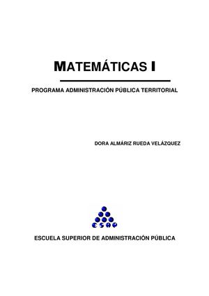 5 MATEMATICAS I