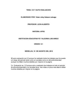 auto y co evaluacion