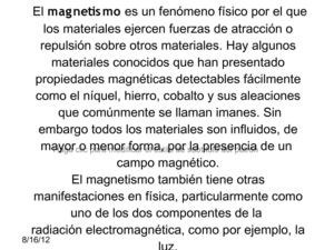 2° principio fisico magnetismo
