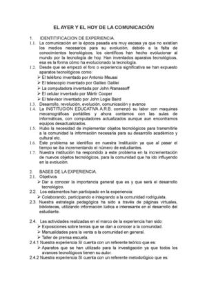 ayer y hoy de la comunicacion