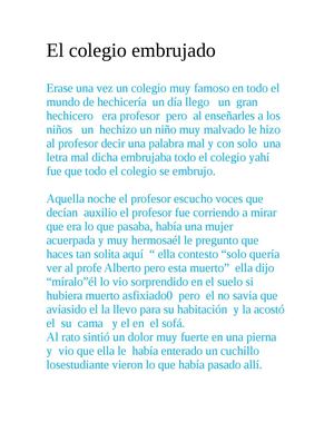 el colegio embrujado