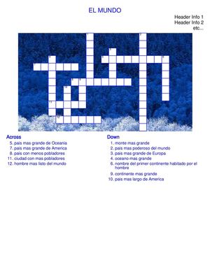 crucigrama